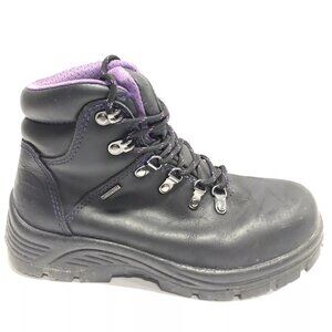 Avenger Work Women’s A7124, Black Steel Toe Work Boots, Size 7.5M.